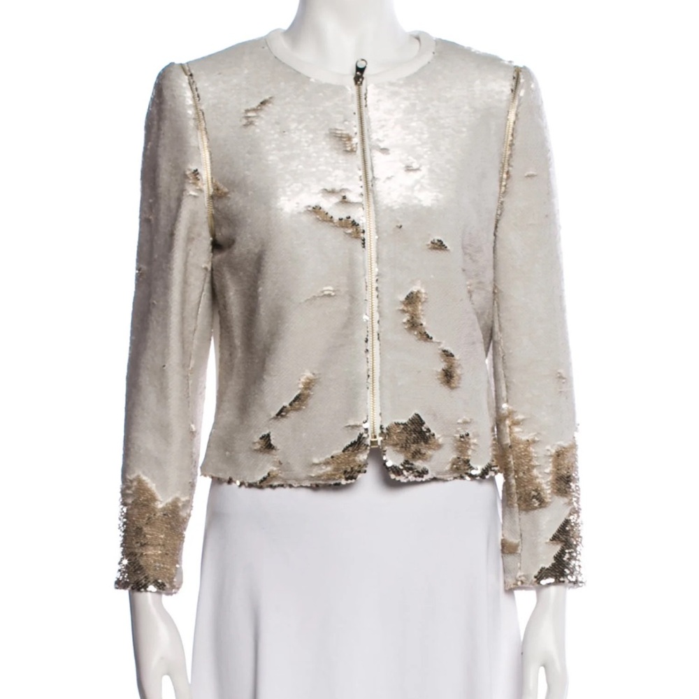 Ted Baker Silver Sequin Blazer